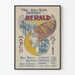 Plakat vintage Nowy Jork Niedzielny Herald 1896