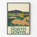 Plakat Vintage The North Downs - Dekoracja Ścienna w Stylu Retro