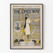 Plakat vintage The Only Way do dekoracji ściennych