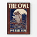 Plakat vintage Sowa i reklama "The Owl"