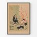 Plakat vintage 'Books To Burn' - Ilustracja humor czarny