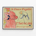 Plakat vintage Plac Pigalle Fotograf P. Sescau — oprawiony obraz na ścianie