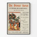 Wintage plakat z serii The Pioneer do dekoracji ściennej o tematyce literackiej