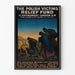 Plakat vintage Polskiego Funduszu Pomocy Ofiarom – Dekoracja ścienna o charakterze humanitarnym