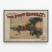 Plakat vintage The Pony Express - Dekoracja ścienna western — oprawiony obraz na ścianie
