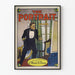 Plakat vintage The Portrait, dramatyczny styl projektowania z początku XX wieku