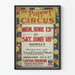 Plakat Vintage The Puppet Circus - Dekoracja Ścienna Teatr