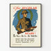 Plakat vintage wojskowy The Regular Ready