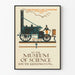 Plakat vintage La Fusée de Stephenson w Muzeum Nauki