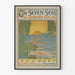 Plakat vintage The Seven Seas autorstwa Rudyard Kipling