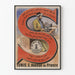 Plakat vintage Maszyna do szycia Singer Tunis 5 Avenue de France
