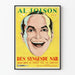 Plakat vintage dekoracji ściennej The Singing Fool Al Jolson