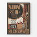 Plakat Vintage The Sun and I - Dekoracja Ścienna Tematyczna Egipt Starożytny