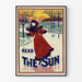 Plakat vintage The Sun - Zimowe łyżwiarstwo na lodzie