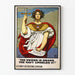 Plakat vintage wojskowy „The Sword is Drawn” dekoracja ścienna marynarska