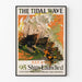 Plakat vintage The Tidal Wave - 95 bateaux lancés 1918