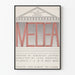 Plakat vintage teatru Eurypides Medea 1963