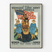 Plakat vintage Kobiecy Krajowy Korpus Armii Amerykańskiej - Patriotyczna dekoracja ścienna