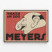 Plakat Teatr Theater am Zoo Meyer - Wzór karykaturalny vintage — oprawiony obraz na ścianie