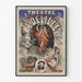 Plakat teatralny vintage Teatr A. Delille - Księżniczka Félicie i Człowiek Zraniony