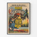 Plakat Vintage Teatr Belleville Paryż Setna rocznica Przegląd