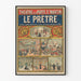 Plakat Teatr Le Prêtre - Dekor Vintage i Dramatyczny