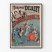 Plakat Teatr Déjazet Niepokoje Mężów - Vintage'owa Dekoracja Ścienna