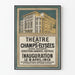 Plakat vintage Teatr Champs-Élysées Aleja Montaigne