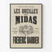Plakat Teatr Les Oreilles de Midas autorstwa Frédérica Barbiera