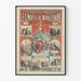 Plakat vintage Teatr Narodów Nocami Bulwaru