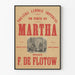 Plakat ścienny vintage Teatr Lyrique Imperial Martha