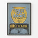 Wintage plakat „These Few Ashes” do dekoracji ściennej teatru