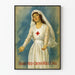 Plakat vintage pielęgniarki Czerwonego Krzyża - Klasyczna dekoracja ścienna