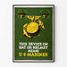 Plakat dekoracja ścienna emblem wojskowy U.S. Marines