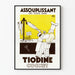 Plakat vintage Tiodine zmiękczający twarde tkaniny