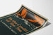 Plakat vintage Na kredyt morza - pejzaż morski z żaglówką