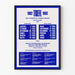Plakat Vintage TOEFL 1982-1983 - Kalendarz Egzaminów z Języka Angielskiego