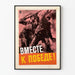 Plakat ścienny retro Zbiór w kierunku zwycięstwa