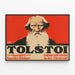 Vintage plakat Tolstoj - Artystyczna dekoracja ścienna — oprawiony obraz na ścianie