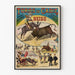 Plakat vintage Toros w Kadyksie parodia pantomimy Beïso