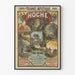 Plakat vintage dramatyczny Tournée artistique HOCHE