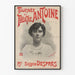 Plakat vintage Wycieczka Teatru Antoine z panną Suzanne Després
