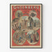 Historyczny plakat dekoracyjny o Gutenbergu - Plakat tournée artystycznej w 5 aktach