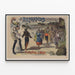 Plakat vintage Les Brigands - Tournées J. Brus — oprawiony obraz na ścianie