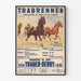 Plakat Vintage Wyścig Koni Trot na placu Trabrenn-Platz w Praterze