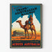 Plakat Vintage Podróż pociągiem przez Australię