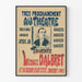Plakat Teatr Turneja Léonce Dalbret dekoracyjny vintage
