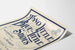 Plakat vintage w stylu typograficznym "Dwa małe niebieskie małe buty"