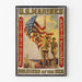 Plakat vintage U.S. Marines Żołnierze Morza - Dekoracja ścienna wojskowa