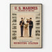 Plakat Żołnierze Morskich Marines Dekoracja Ścienna Vintage